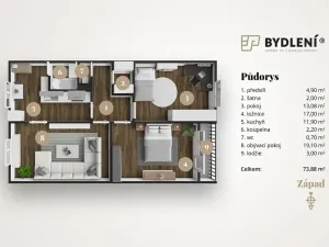 Prodej bytu 3+1, Ústí nad Labem, Příkopy, 74 m2