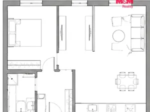Prodej bytu 2+kk, Hostomice - Bezdědice, 52 m2