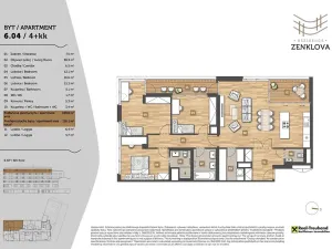 Prodej bytu 4+kk, Praha - Libeň, Zenklova, 116 m2