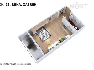 Prodej bytu 1+kk, Zábřeh, 28. října, 20 m2