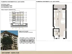 Prodej bytu 1+kk, Kavaja, Albánie, 44 m2