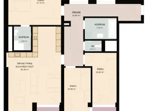 Prodej bytu 4+kk, Praha - Žižkov, Olgy Havlové, 105 m2