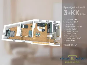 Prodej bytu 3+kk, Vrchlabí, Peklo, 95 m2