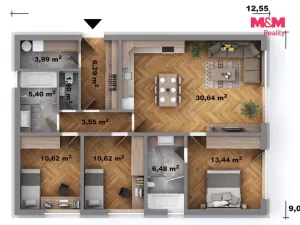 Prodej rodinného domu, Třebeň - Nový Drahov, 92 m2