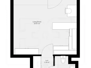 Pronájem bytu 1+kk, Praha - Uhříněves, U uhříněveské obory, 32 m2