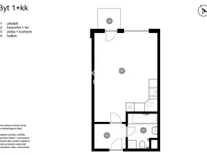 Prodej bytu 1+kk, Praha - Vysočany, Ocelářská, 39 m2