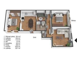Prodej bytu 4+1, Teplice, U Hadích lázní, 105 m2