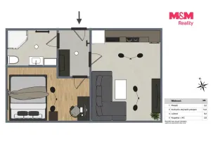 Prodej bytu 2+kk, Kovanice, 30 m2