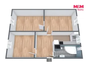 Prodej bytu 3+1, Horní Slavkov, Dlouhá, 64 m2