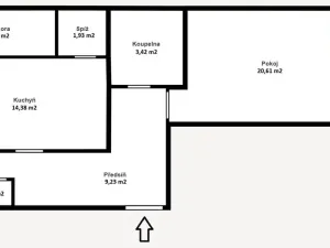 Prodej bytu 1+1, Praha - Košíře, Plzeňská, 55 m2