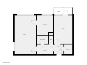 Prodej bytu 2+1, Pardubice - Zelené Předměstí, nábřeží Závodu míru, 53 m2