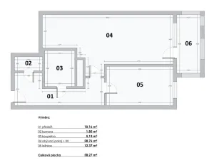 Prodej bytu 2+kk, Praha - Vysočany, Pod Harfou, 58 m2