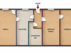 Prodej rodinného domu, Vlkov pod Oškobrhem, 82 m2