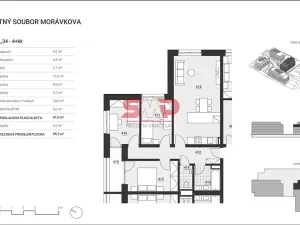 Prodej bytu 4+kk, Vyškov, Morávkova, 81 m2