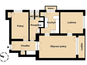 Prodej bytu 3+1, Praha - Nové Město, Ke Karlovu, 91 m2