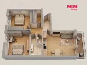 Prodej bytu 3+kk, Odolena Voda, K Cukrovaru, 76 m2