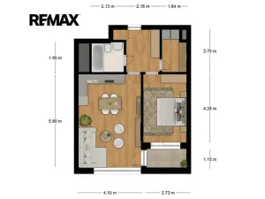 Pronájem bytu 2+kk, Praha - Kamýk, Zimova, 58 m2