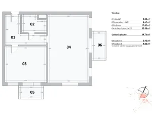 Prodej bytu 2+kk, Praha - Štěrboholy, Andersenova, 65 m2