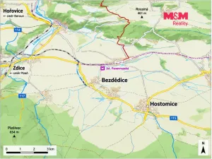 Prodej bytu 2+kk, Hostomice - Bezdědice, 42 m2