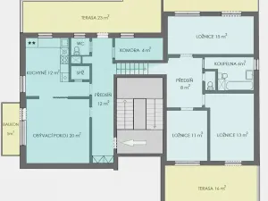 Pronájem bytu 4+1, Praha - Břevnov, Na Petřinách, 105 m2