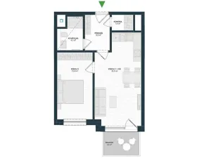 Pronájem bytu 2+kk, Praha, K jezeru, 55 m2