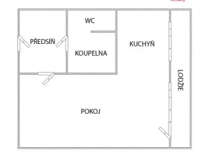 Prodej bytu 1+kk, Pardubice - Polabiny, kpt. Bartoše, 30 m2