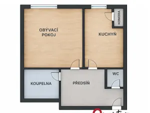 Pronájem bytu 2+kk, Praha - Žižkov, Lucemburská, 50 m2
