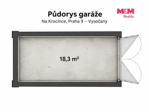 Prodej garáže, Praha, Na Krocínce, 18 m2