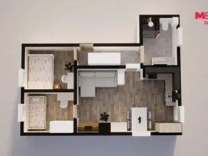 Prodej bytu 3+kk, Velemín - Oparno, 43 m2