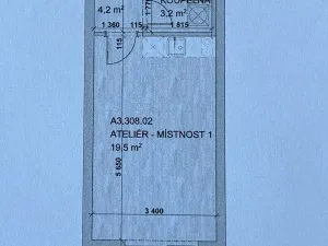 Pronájem kanceláře, Brno, Komárovská, 29 m2