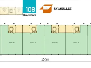 Pronájem skladu, Plzeň, Jateční, 571 m2
