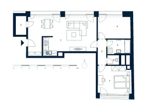 Pronájem bytu 3+kk, Praha - Karlín, Pernerova, 67 m2