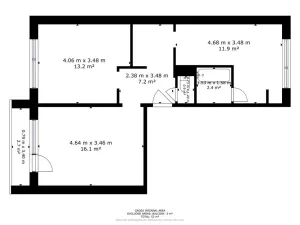Prodej bytu 2+1, Strážnice, nám. 17. listopadu, 52 m2