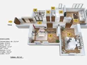 Prodej bytu 2+1, Praha - Smíchov, Štefánikova, 93 m2