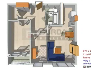 Prodej bytu 3+kk, Praha - Chodov, Michnova, 61 m2