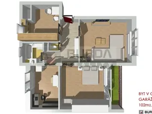 Prodej bytu 3+1, Kly, 102 m2