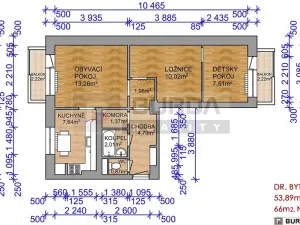Prodej bytu 2+1, Neratovice, 66 m2