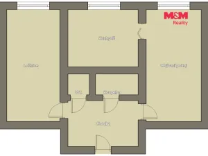 Pronájem bytu 2+1, Humpolec, Kamarytova, 59 m2