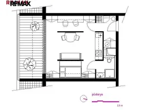 Pronájem bytu 1+kk, Praha - Libeň, Na dlážděnce, 38 m2