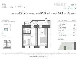 Prodej bytu 2+kk, Praha - Vysočany, Pod pekárnami, 50 m2