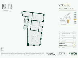 Prodej bytu 3+kk, Praha - Libeň, Primátorská, 75 m2