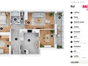 Prodej bytu 4+1, Černovice, U Mateřské školy, 82 m2