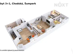 Prodej bytu 3+1, Šumperk, Chodská, 70 m2