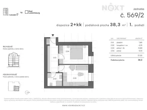 Prodej bytu 2+kk, Praha - Libeň, V zahradách, 39 m2