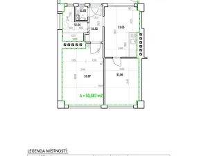 Prodej bytu 2+1, Praha - Holešovice, Osadní, 50 m2