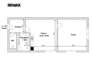 Pronájem bytu 2+kk, Praha - Podolí, Na hřebenech I, 38 m2