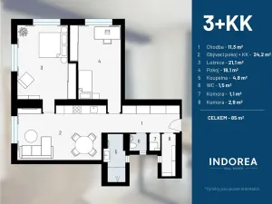 Prodej bytu 3+kk, Praha - Holešovice, Tovární, 85 m2