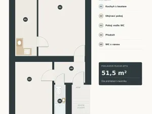 Prodej bytu 3+kk, Liberec, Na Bojišti, 52 m2