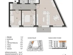 Prodej bytu 3+kk, Plzeň - Východní Předměstí, Šumavská, 83 m2