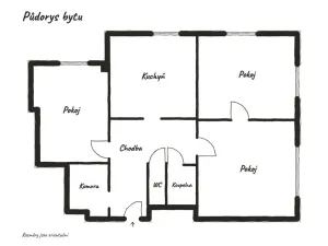 Prodej bytu 3+1, Pardubice - Zelené Předměstí, Gorkého, 74 m2